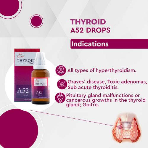 Allen Homeopathy A52 Thyroid Drops image 2