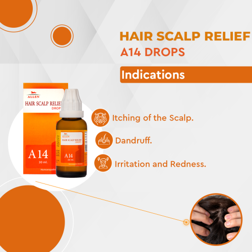Allen Homeopathy A14 Hair Scalp Relief Drops image 2