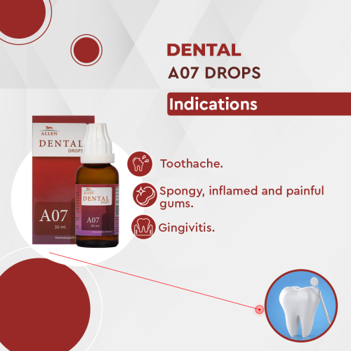Allen Homeopathy A07 Dental Drops image 2