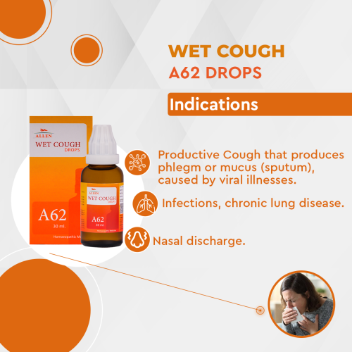 Allen Homeopathy A62  Wet Cough Drops image 2