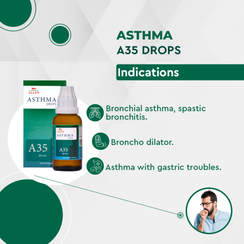 Allen Homeopathy A35 Asthma Drops image 1