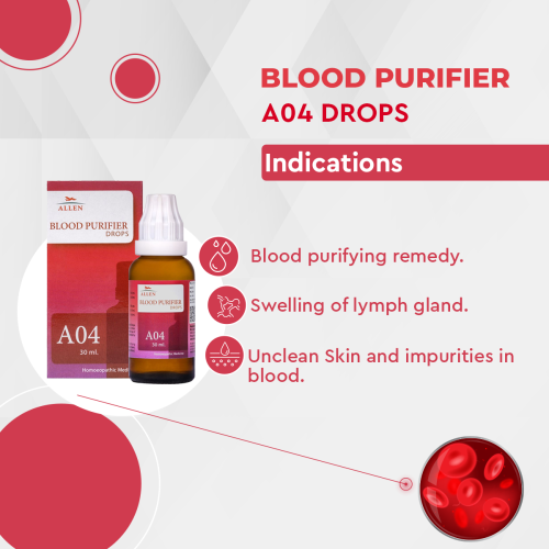 Allen Homeopathy A04 Blood Purifier Drops image 2