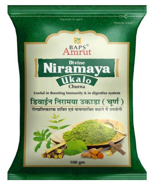 BAPS Amrut Divine Niramaya Ukalo Herbal Churna – 100g | Ayurvedic Wellness Blend image 1