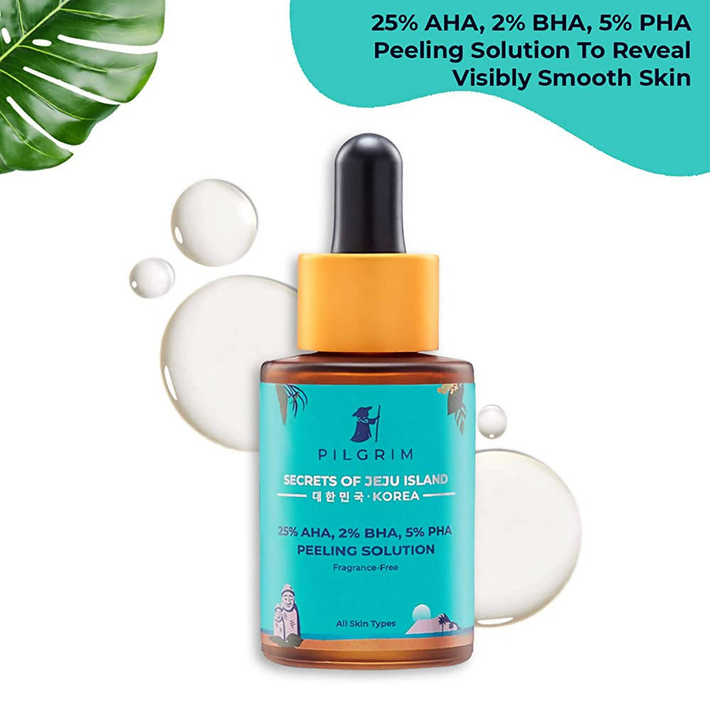 Pilgrim 25% AHA + 2% BHA + 5% PHA Peeling Solution for Face Pigmentation -30 ml image 2