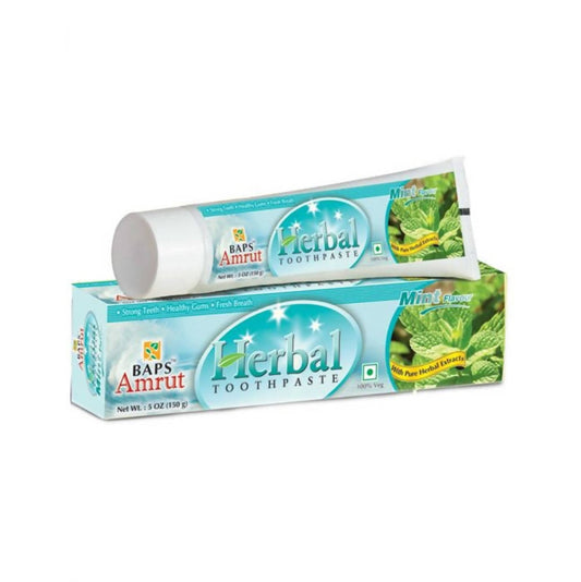 Baps Amrut Herbal Toothpaste Mint Flavour - 150 gms image 1