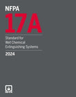 Book cover of NFPA 17A, Standard for Wet Chemical Extinguishing Systems, 2024