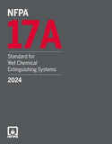 Book cover of NFPA 17A, Standard for Wet Chemical Extinguishing Systems, 2024