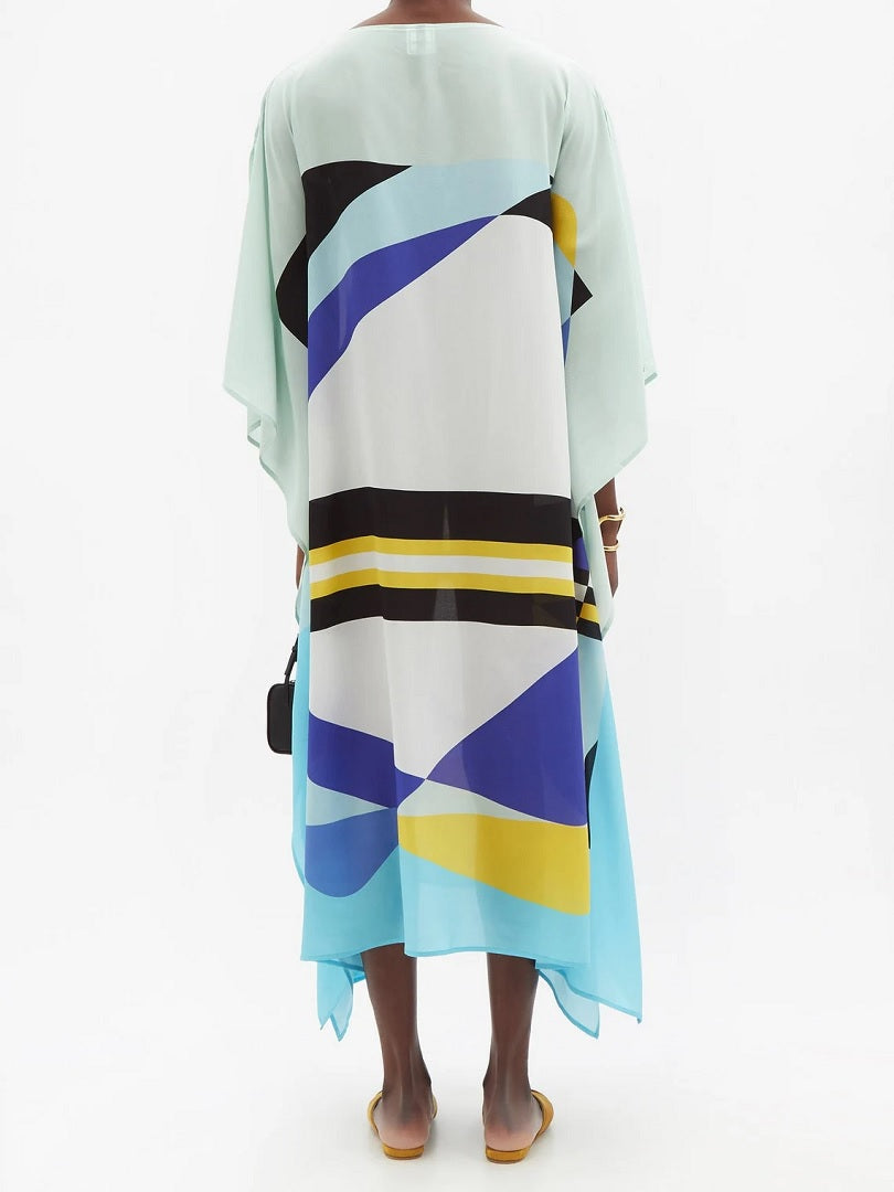 Beach Wear Chelsea Georgette Printed Kaftan J5648 image 3
