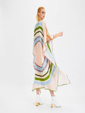 Casual Wear Circular Printed Silk Crepe Kaftan For Women J5687 image 3