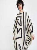 Modern Wear French Moss White & Black Kaftan Dress J5689 image 3