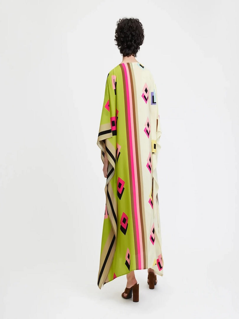 Women's French Moss Digital Printed Casual Wear Kaftans J5691 image 3