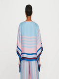 Attractive Women Stripped Printed Soft Satin Silk Coord Sets J5642 image 2