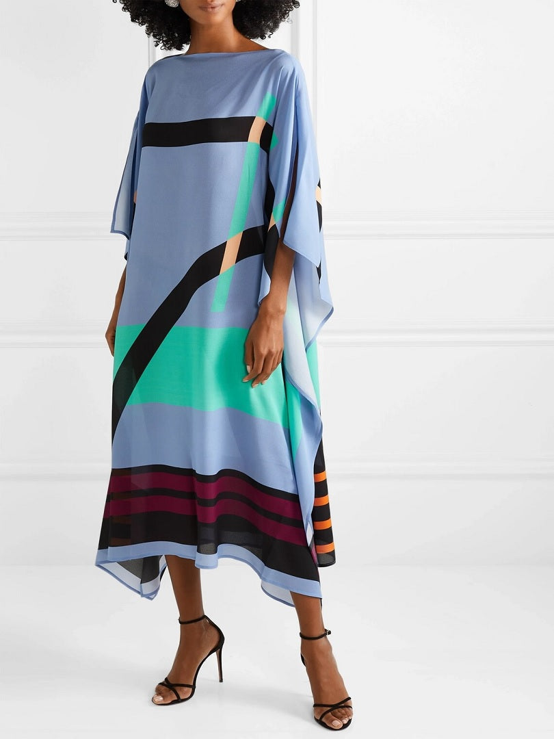 Ocean Breeze Silk Crepe Kaftan J5576 image 3