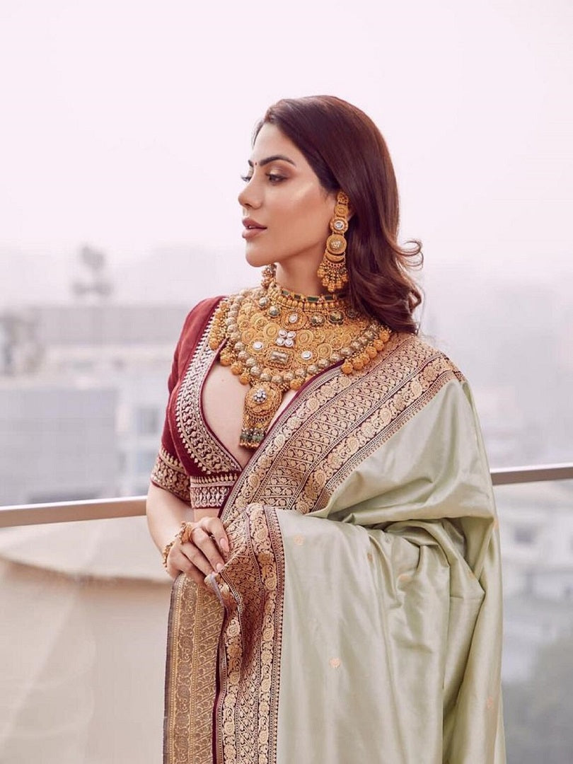 Soft Lichi Silk Kanchivaram Saree image 4