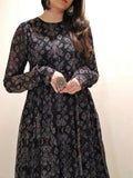 Indian Women Georgette Anarkali Kurti Readymade Fancy Dress SV image 3