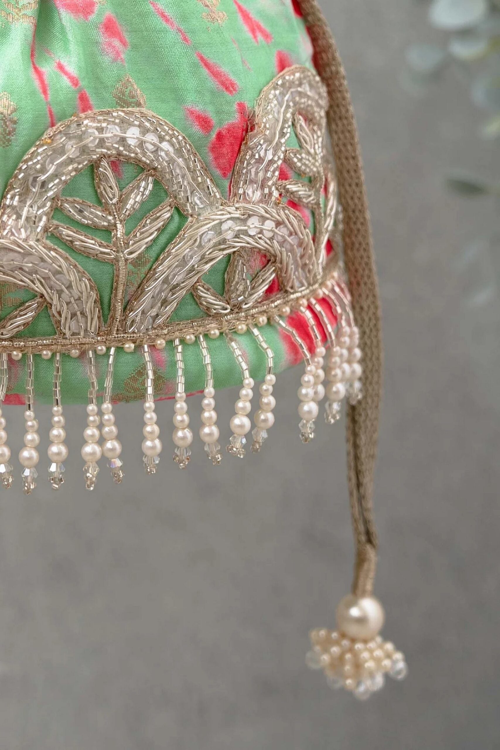 Beautiful Potli Bag Traditional Women Handbag, Handmade Bag image 4