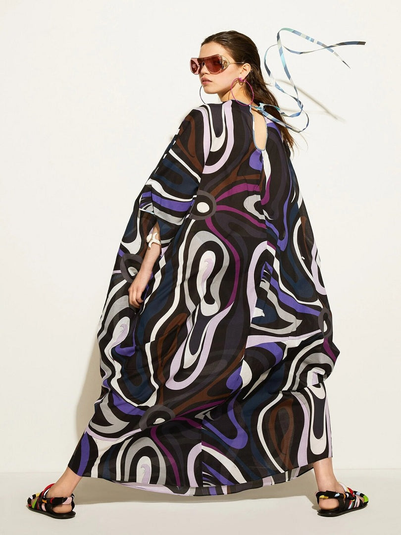 Festive Wear Lewish Cotton Kaftan Loose Fit Caftan Dress J5698 image 2