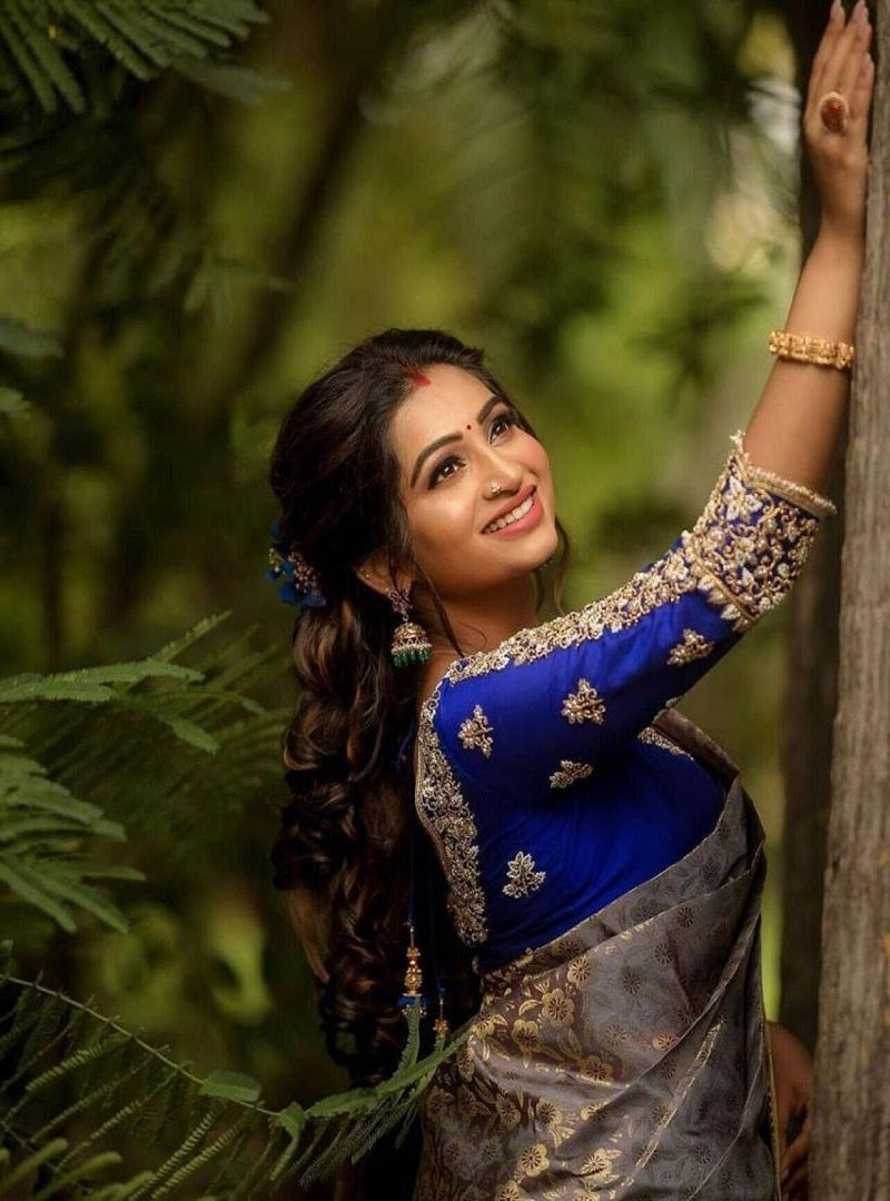 Soft Lichi Silk Kanjivaram Saree image 3