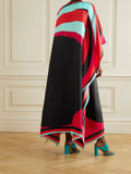 Daily Wear Calf Length Women Printed Satin Silk Kaftan J5588 image 3