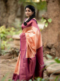 Women's Jacquard Work Soft Lichi Silk Saree With Blouse 11-KP10 image 3