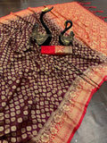 Pure Soft Khadi Georgette Silk Women Saree image 4