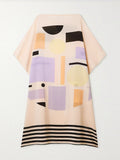 New Fancy Digital Printed Soft Silk Crepe Kaftans Collection J5610 image 3