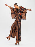 Soft Satin Silk Geometry Co-ord Sets J5638 image 4