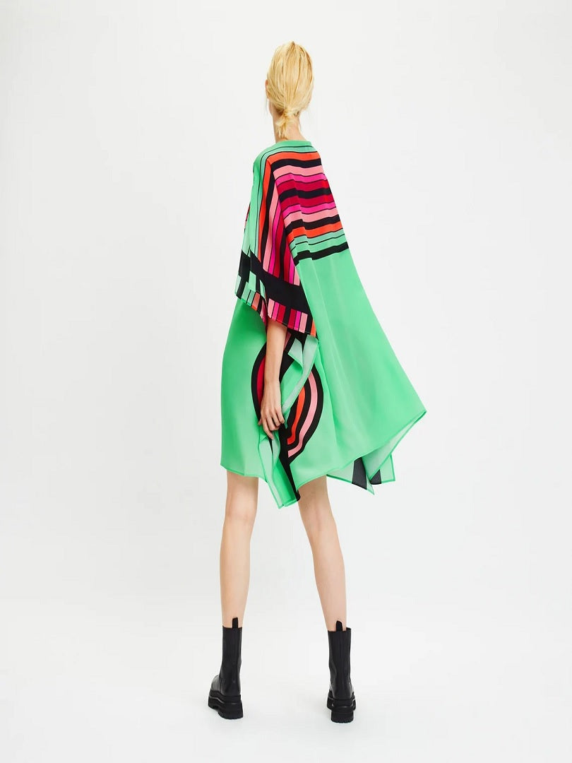 Striped Chelsea Georgette Short Kaftan Top For Women J5646 image 4