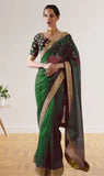 Soft Organza With Embroidery Work Saree & Banglori Blouse image 3