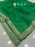 Soft Organza With Embroidery Work Saree & Banglori Blouse image 4