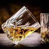 Crystal Cut Barware Drinking Glasses for Whisky, Bourbon, Scotch, Wine, Cocktail Drinks Transparent Glass image 1