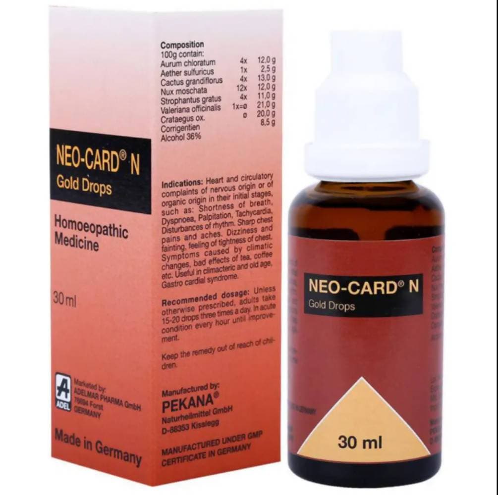 ADEL Homeopathy Neo-Card N Gold Drop - 30ml image 2