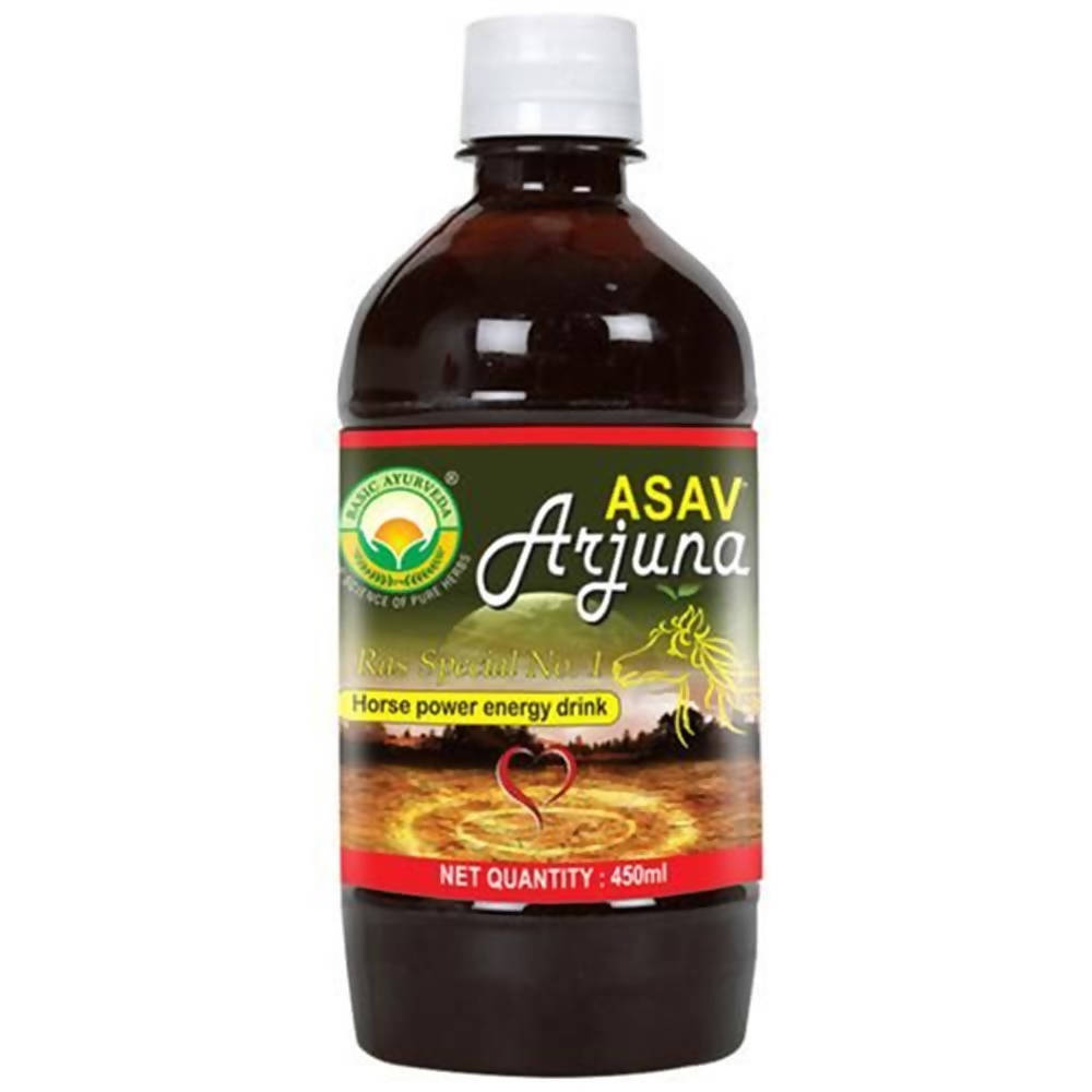 Basic Ayurveda Asav Arjuna Ras Special No.1 Horse Power Energy Drink - 450 ml image 4