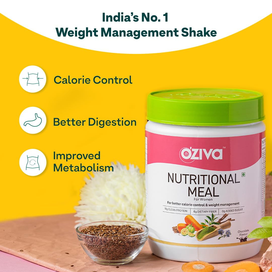 OZiva Nutritional Meal For Women - 16 Servings/ 500 gm image 3