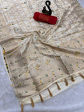 Pure Soft Khadi Georgette Silk Traditional Festival Wear Sari With Blouse 11-SS image 2