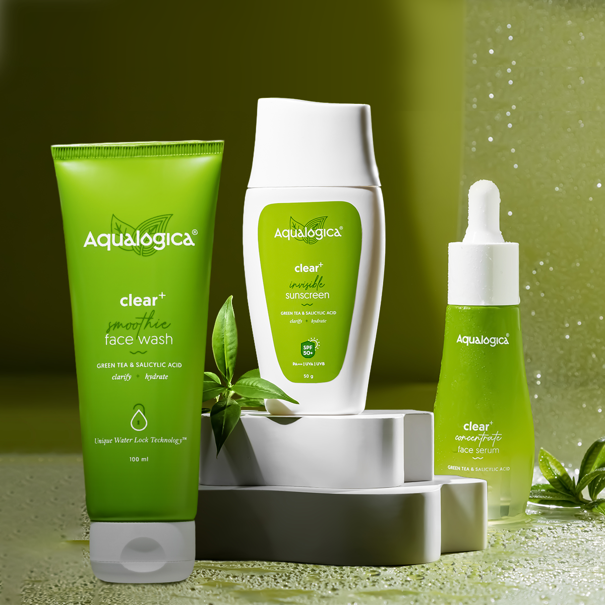 Aqualogica Clear+ Acne-Free Skin Combo image 1