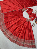 Malai Satin Silk With 3MM Sequence Work Lehenga Choli With Dupatta image 3