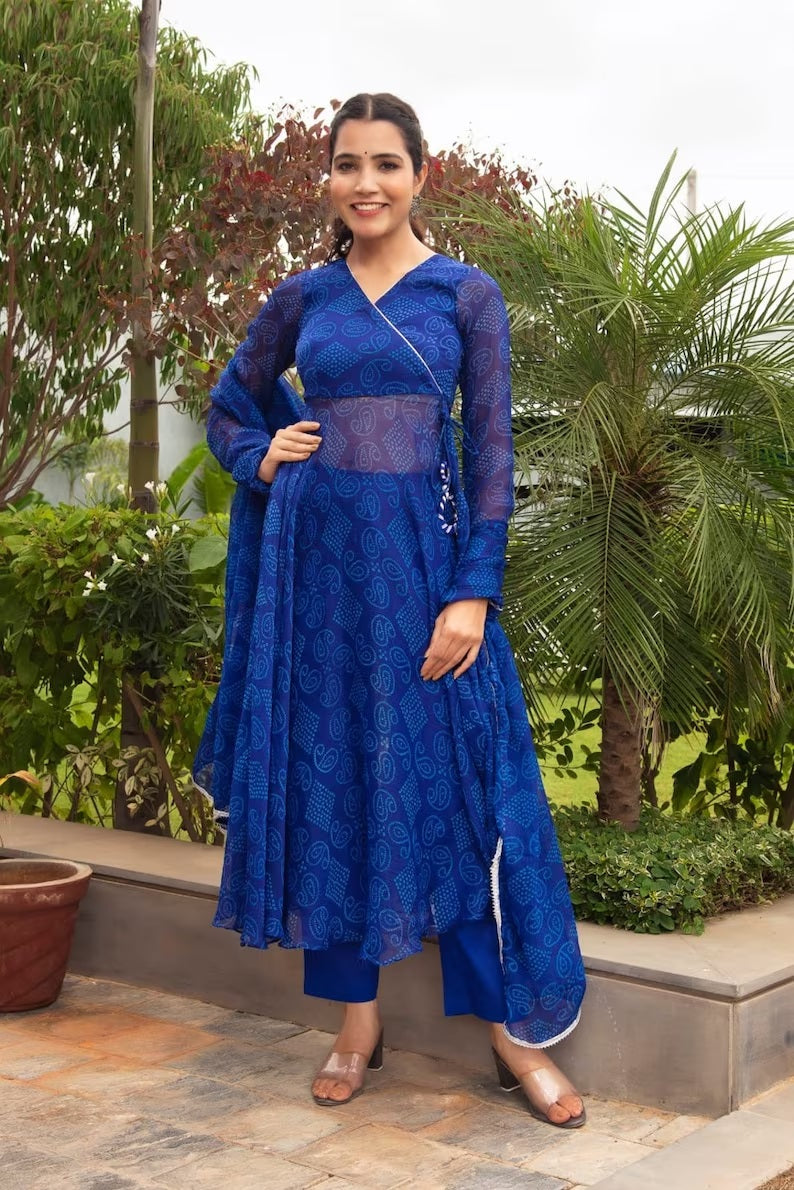 Heavy Georgette Long Gown Dresses & Dupatta image 3