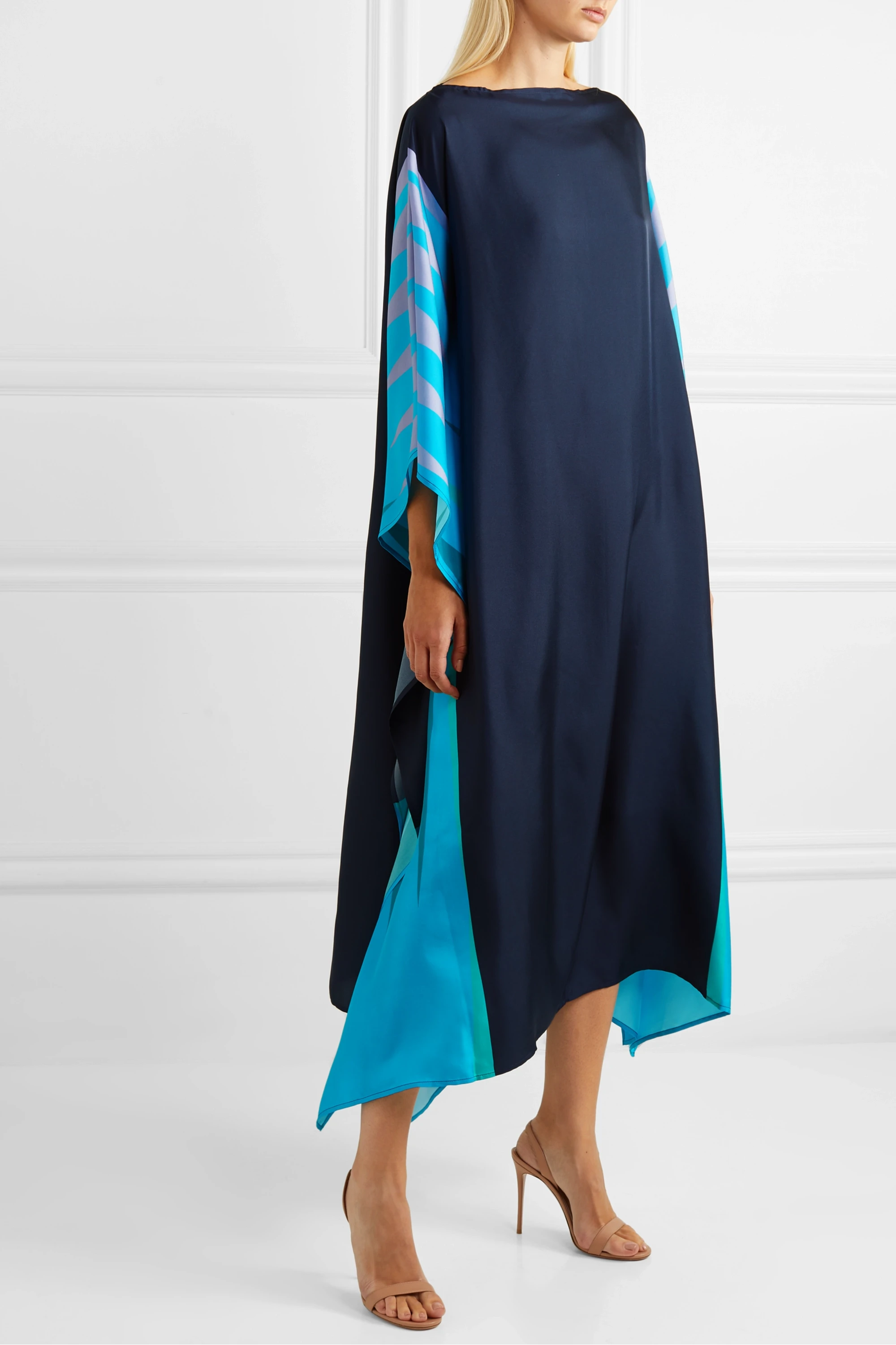 Digital Printed Kaftan For Women's, Soft Silk Crepe Caftan image 2