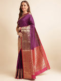 Banarasi Silk Saree With Blouse image 2