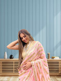 Women Georgette & Embroidery Sequence Work Saree With Blouse image 3