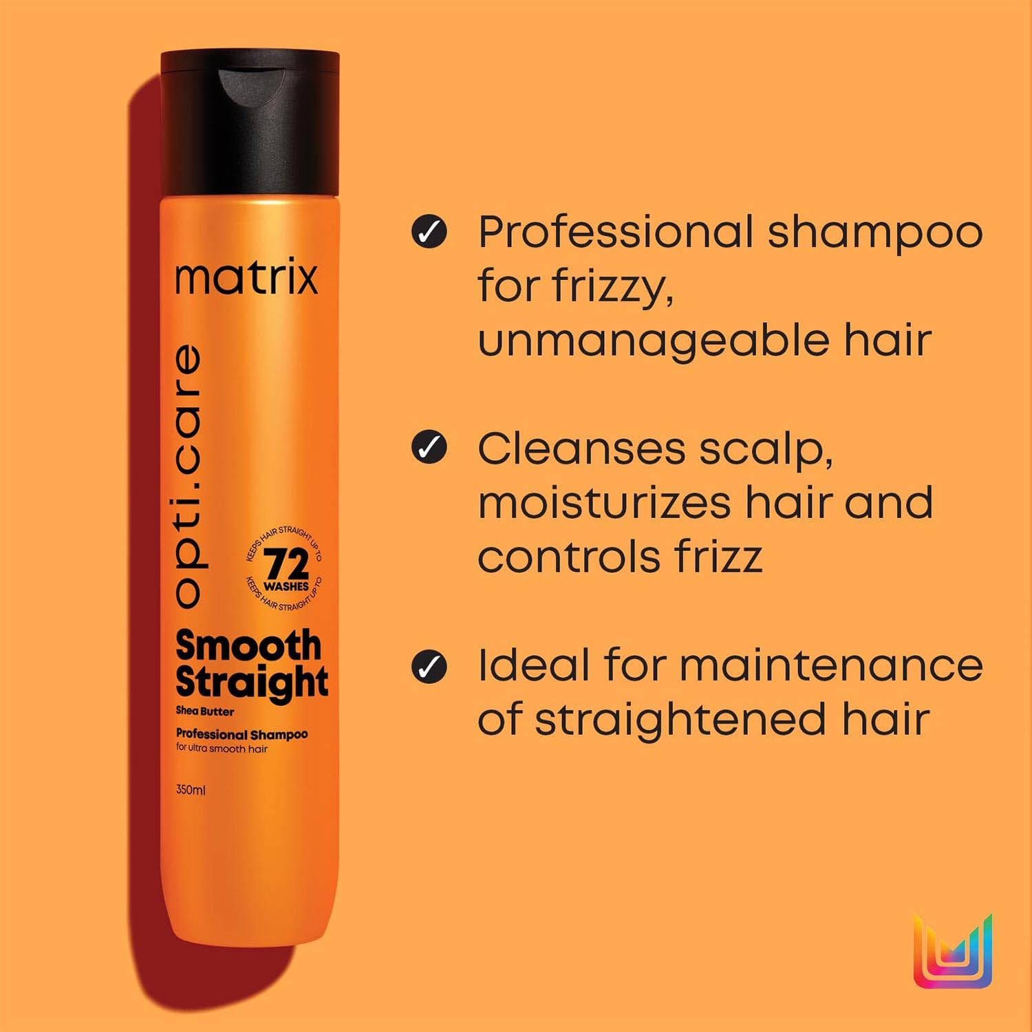Matrix Opti. Care Smooth Straight Professional Ultra Smoothing Shampoo - 200 ml image 3