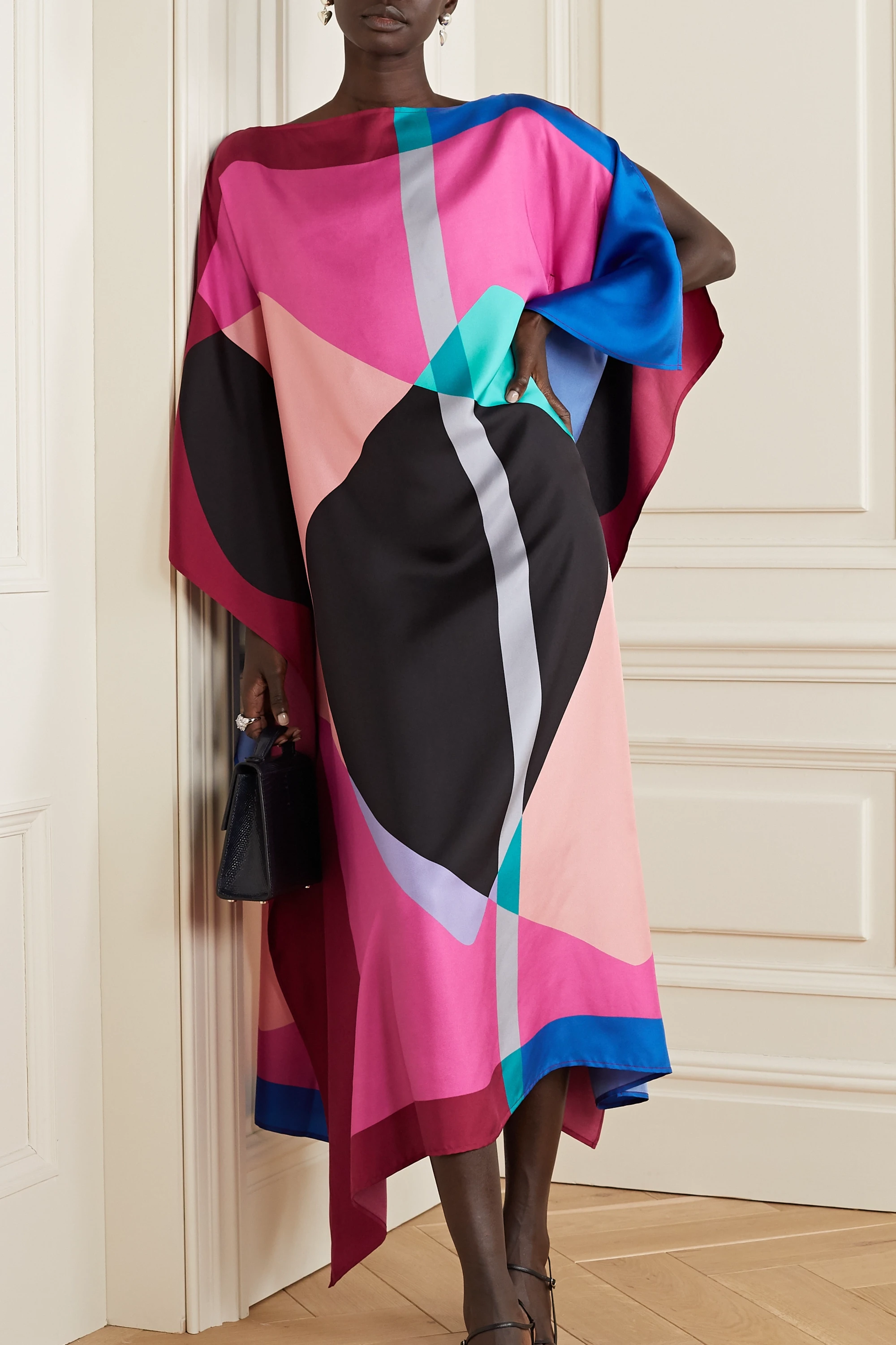 Soft Silk Crepe Kaftan, Casual Wear Caftan image 1