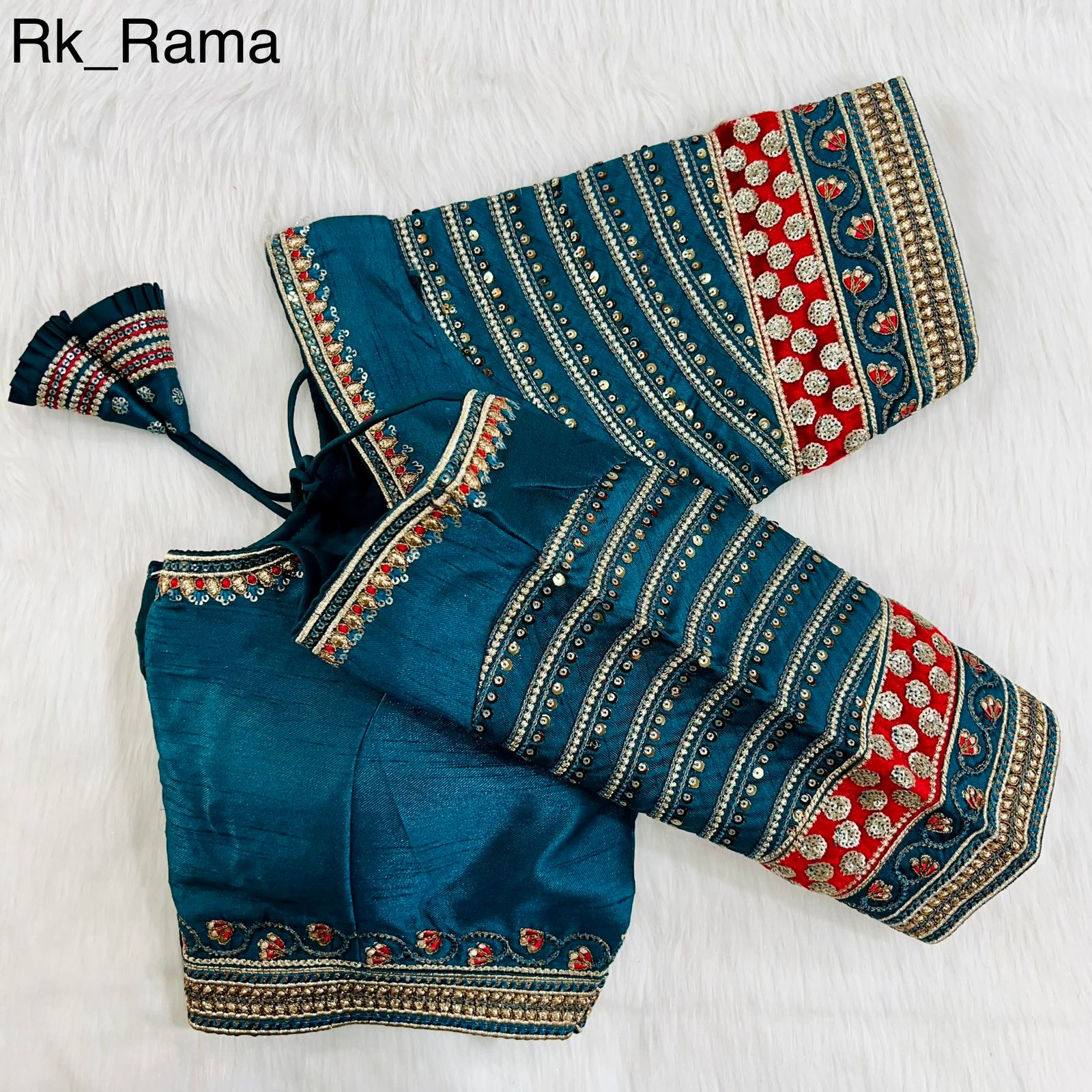 Readymade Cobra Silk Blouse Wedding Bridal Saree Blouse image 5