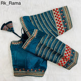 Readymade Cobra Silk Blouse Wedding Bridal Saree Blouse image 5