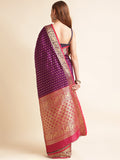 Banarasi Silk Saree With Blouse image 3