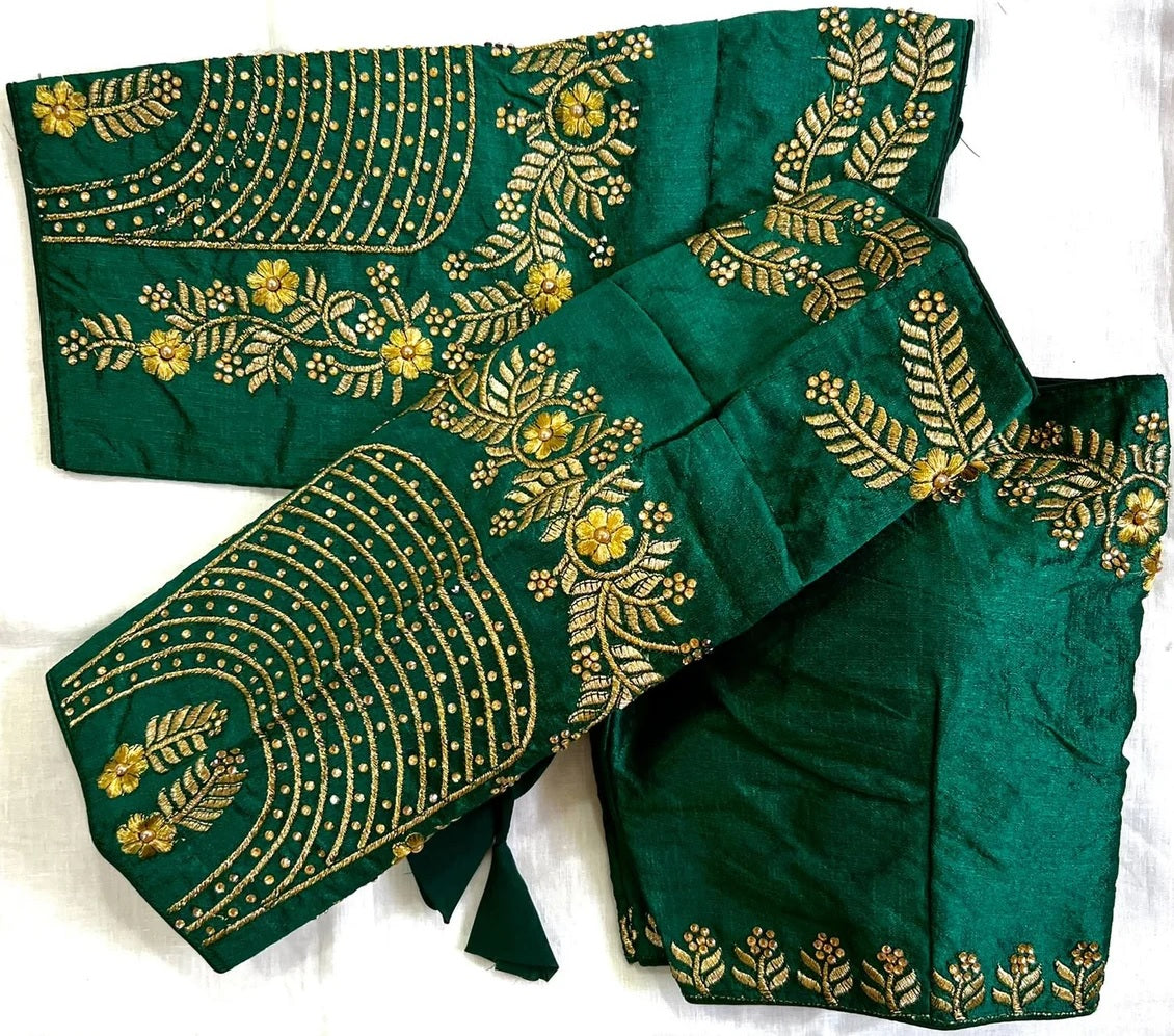 Fantam Silk & Handwork, Dori And Zari Work Blouse image 3