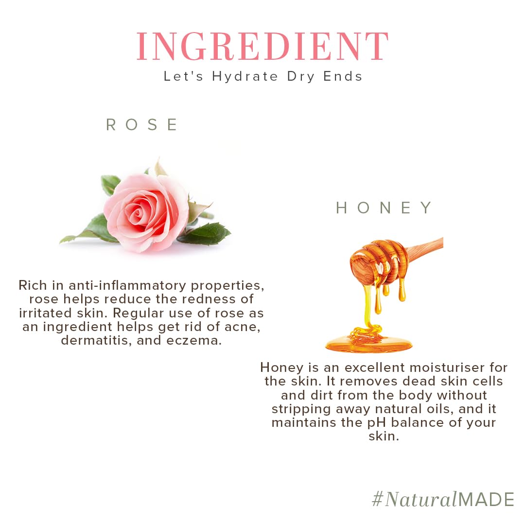 Khadi Natural Rose & Honey Body Wash 210 ml image 3