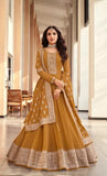 Blooming Georgette Embroidery Work Salwar Kameez Dupatta image 1
