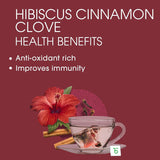 Teabox Organic Hibiscus Cinnamon Clove Green Tea Loose Leaves - 100 gm image 3
